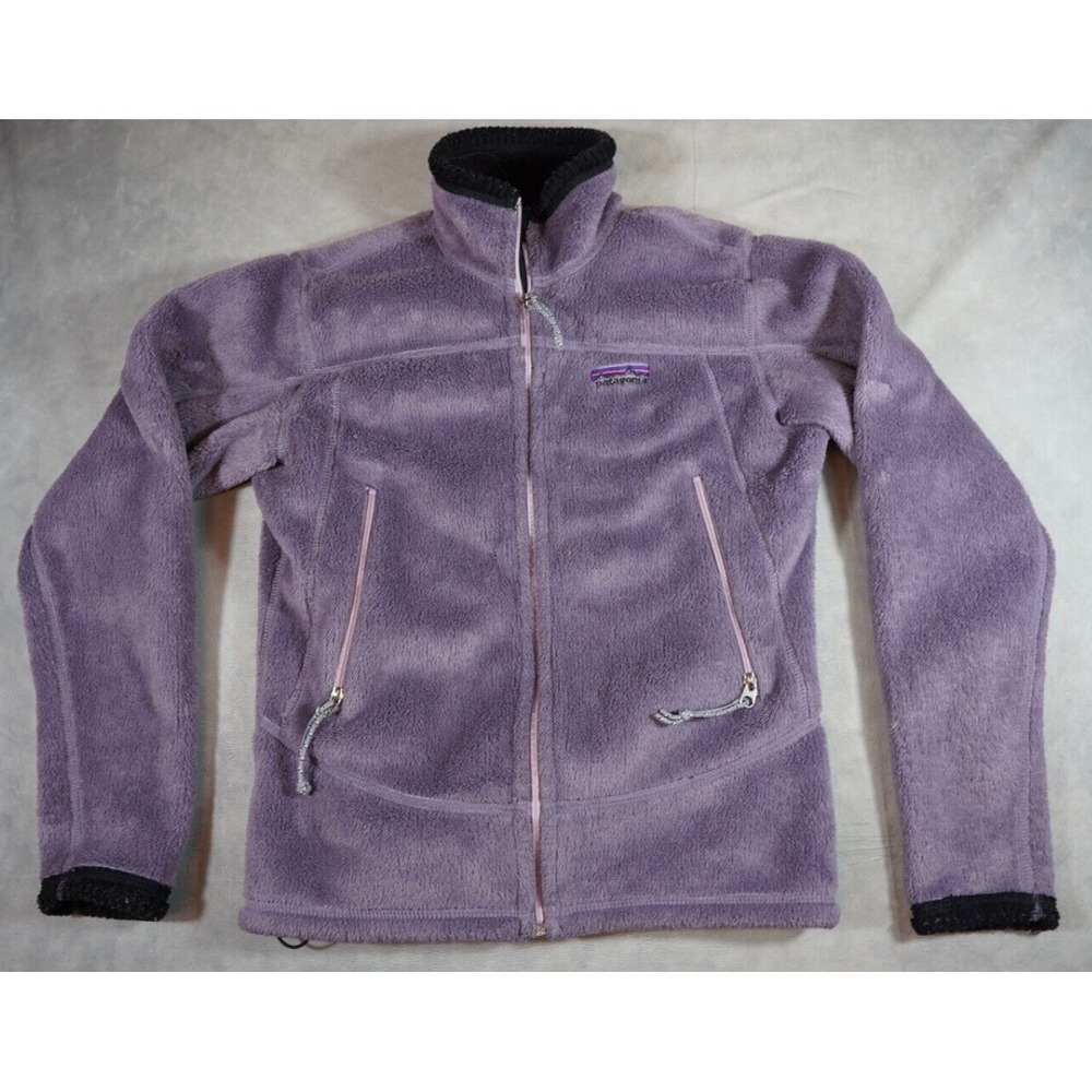 Patagonia Jacket Women S Purple Regulator Polartec Fuzzy Fleece Full Zip Outdoor